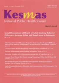 Image of The Risk of Pneumonia among Toddlers in Lambatee, Aceh