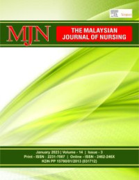 Image of The Malaysian Journal of Nursing, January 2023 Vol. 14 Issue 3